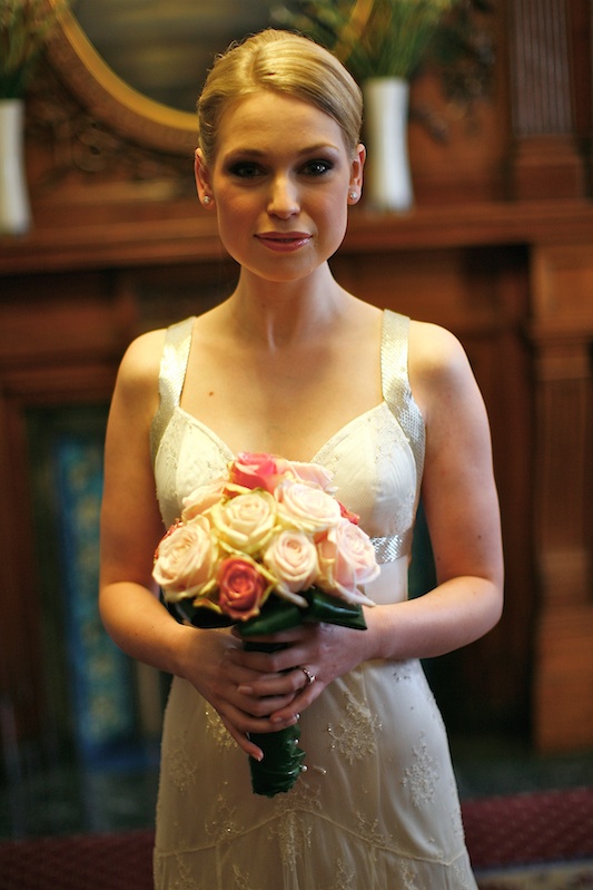 Botanical Illustrator Charlotte Argyrou on her wedding day