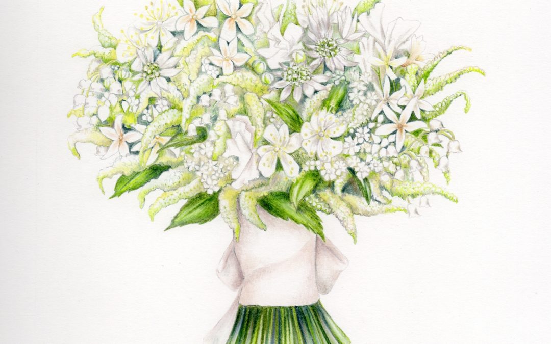 A Wedding Bouquet Illustration for Meghan Markle, Duchess of Sussex