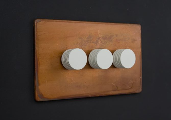 Copper Dimmer Switch by Dowsing & Reynolds on botanical illustrator Charlotte Argyrou's blog