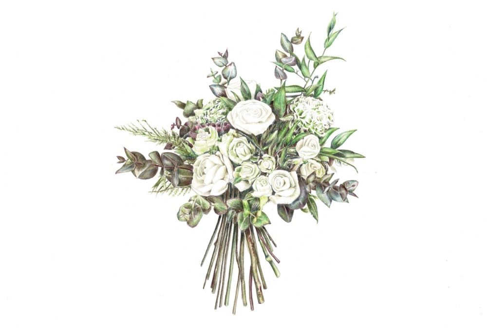 5 Reasons a Bouquet Illustration Makes a Perfect One Year Anniversary Gift