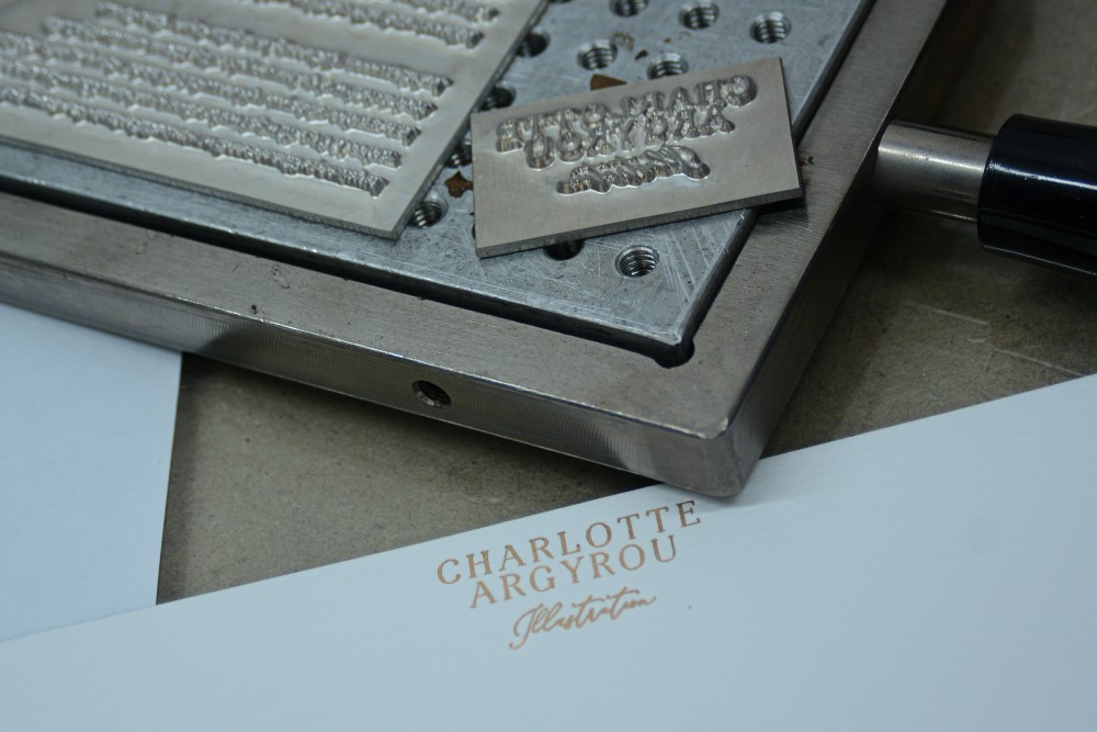 Charlotte Argyrou Illustration branded letterpress stationery