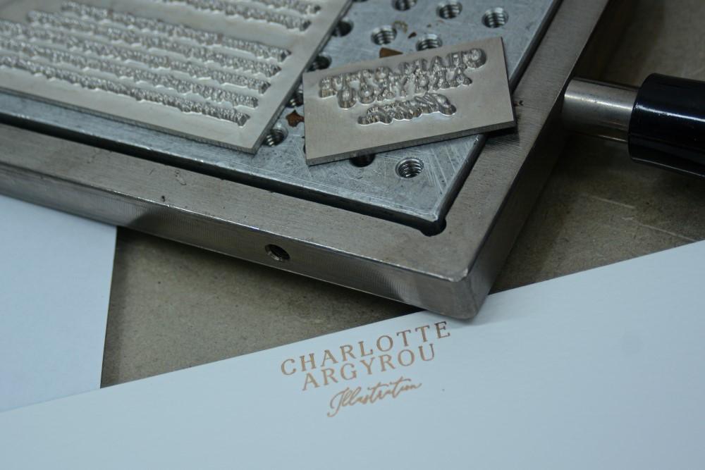 Charlotte Argyrou Illustration branded letterpress stationery Charlotte Argyrou Illustration branded letterpress stationery