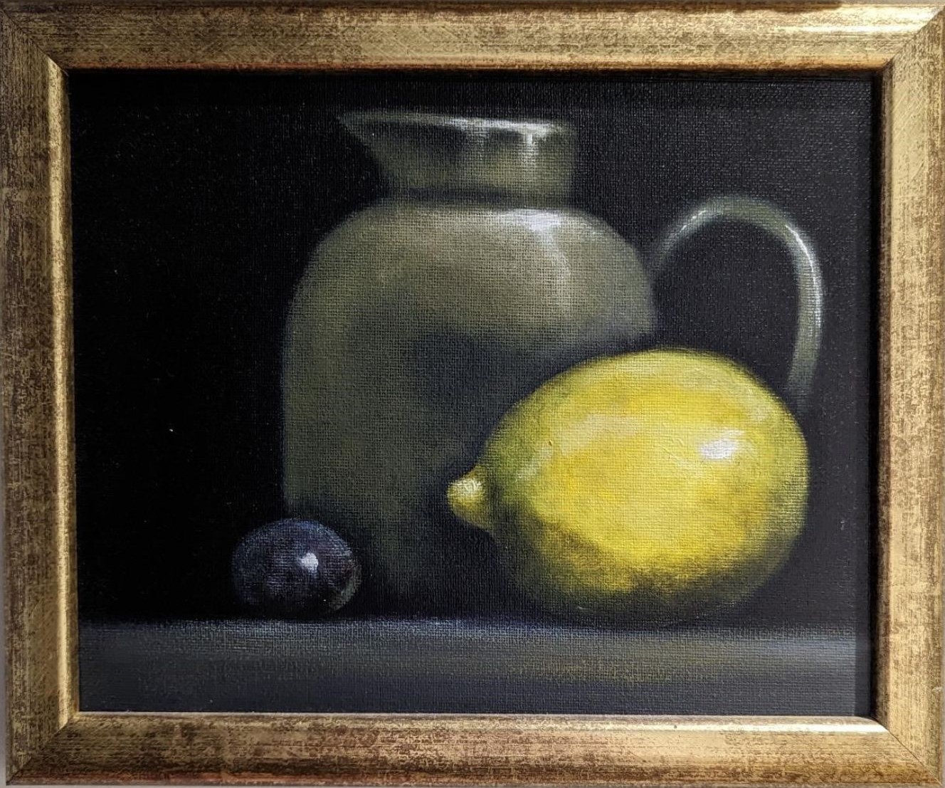 lemon painting in CHarlotte Argyru how to Curate Art For Your Home blog